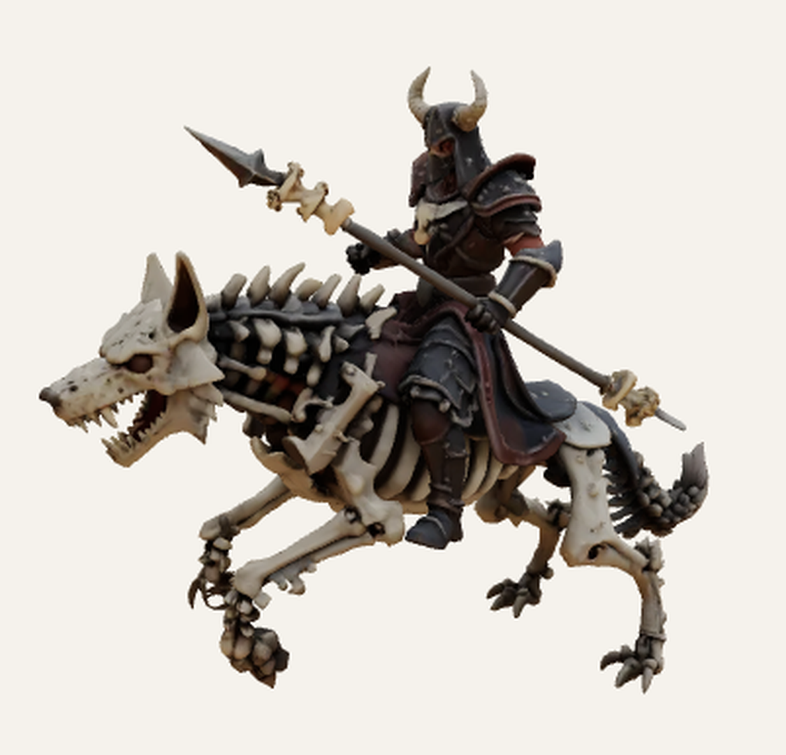 Rider on Bone Wolf
