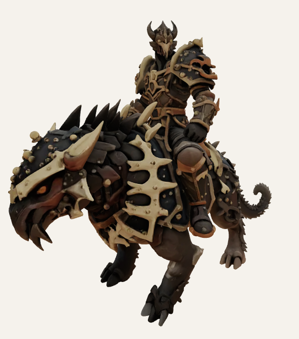 Blood Rider on Carapace Beast