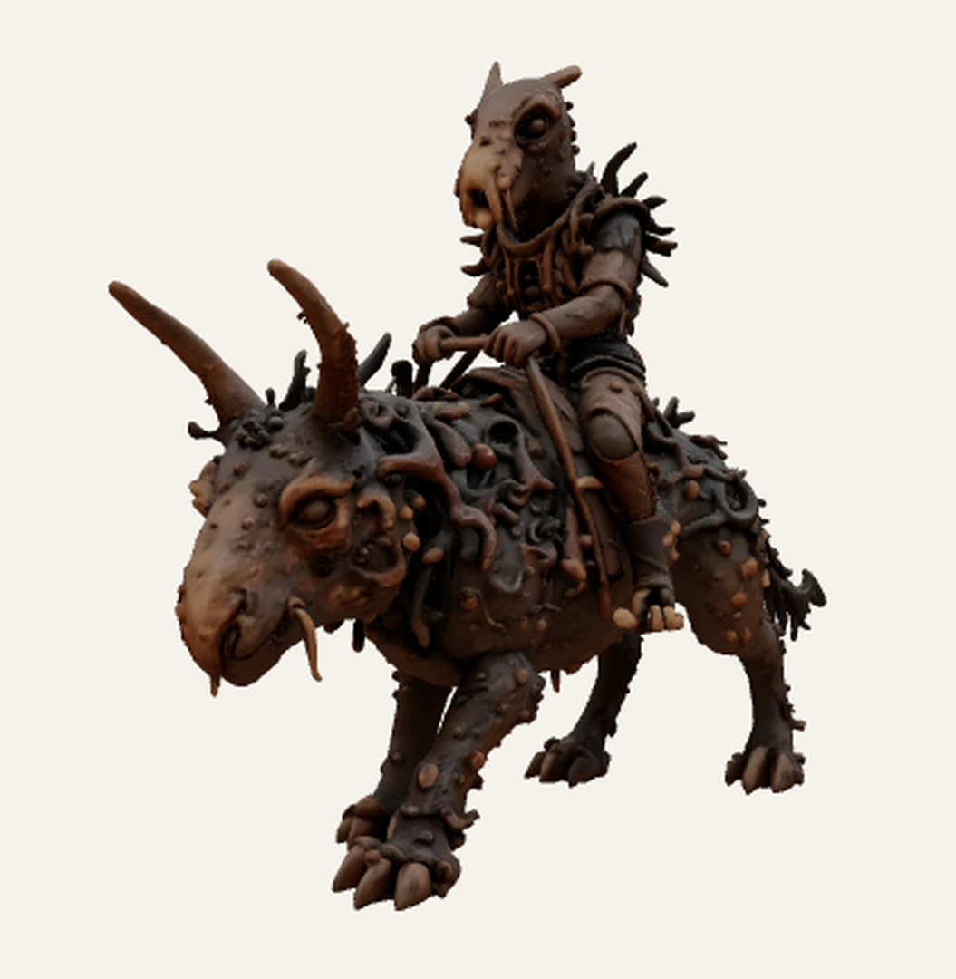 Cultist on Rusty Swamp Beast