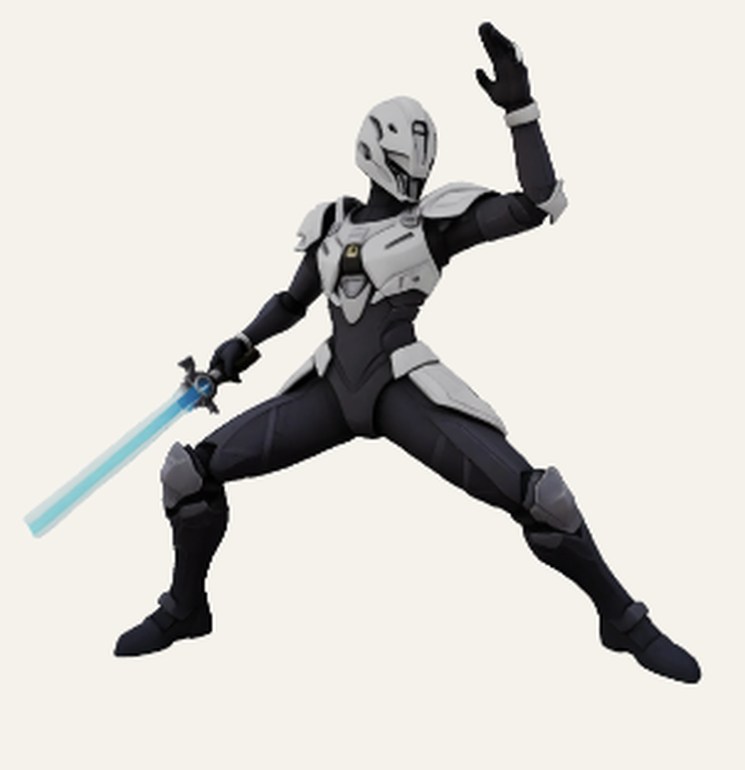 Duelist with a Power Blade